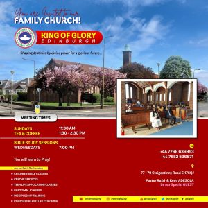Sunday Service @ RCCG King of Glory | Scotland | United Kingdom