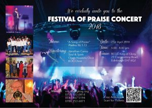 Festival of Praise Concert 2018 @ RCCG King of Glory | Scotland | United Kingdom