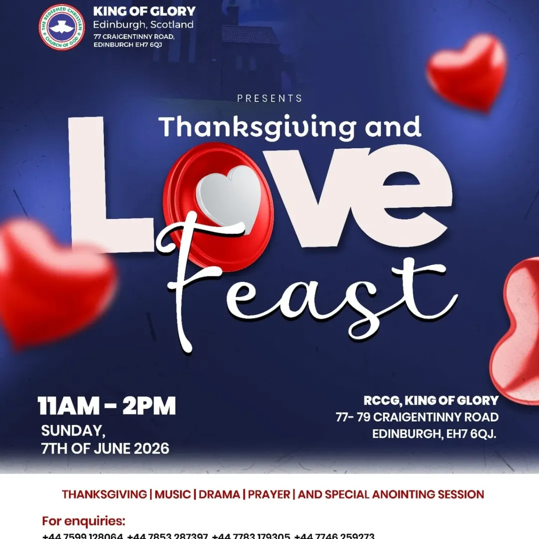 Hello June !We are coming for you! Join us in Rccg King of glory to celebrate Jesus in this p